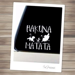 Hakuna Matata Car Vinyl Decal Sticker 6” x 6”